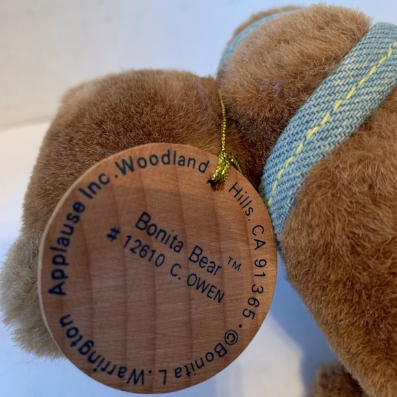 Bonita Bear little boy brown bear with demon overalls - Picture 3 of 6